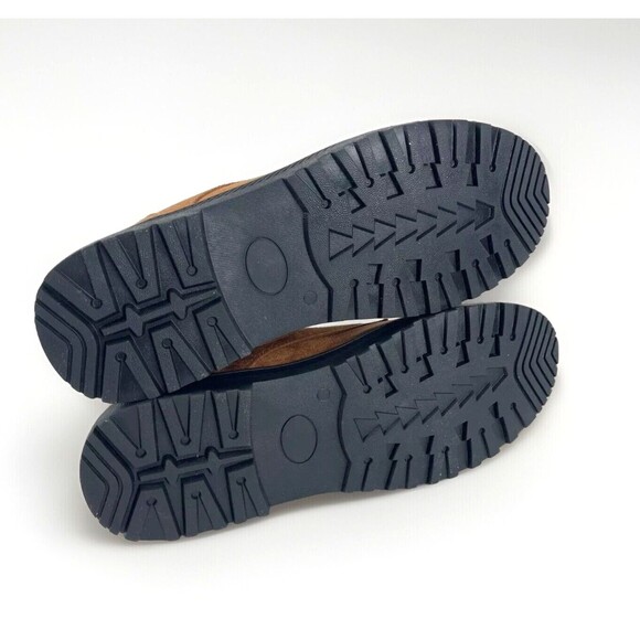 Chestnut Brown Snow Boots Mens SZ 11 Faux Suede Fleese Lined Lace Up Hiking - Picture 13 of 15